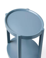 Deen Side Table - Captain’s Blue, 16.4"W x 13.4" D