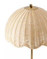 Arden Table Lamp - Brass/Rattan, 22.75"H