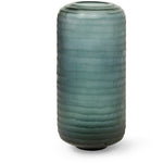 Zanzibar Glass Vase, Tall, Sea Green, 9"Dia x 19"H