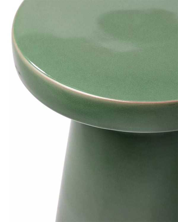 Truffle Garden Stool - Sage, 14.2" Dia