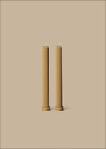 Column Pillar Candle Duo, Honey