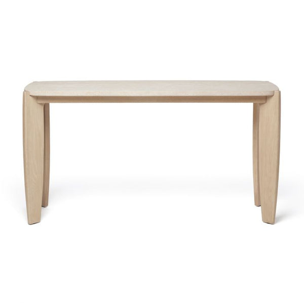 Rocco Console, Travertine, 32”H x 60.5W x 19”D