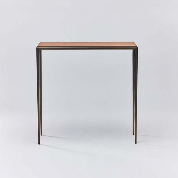 Auburn Small Console, Caramel, 35.5"H x 35.5"W x 10"D