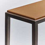 Auburn Small Console, Caramel, 35.5"H x 35.5"W x 10"D