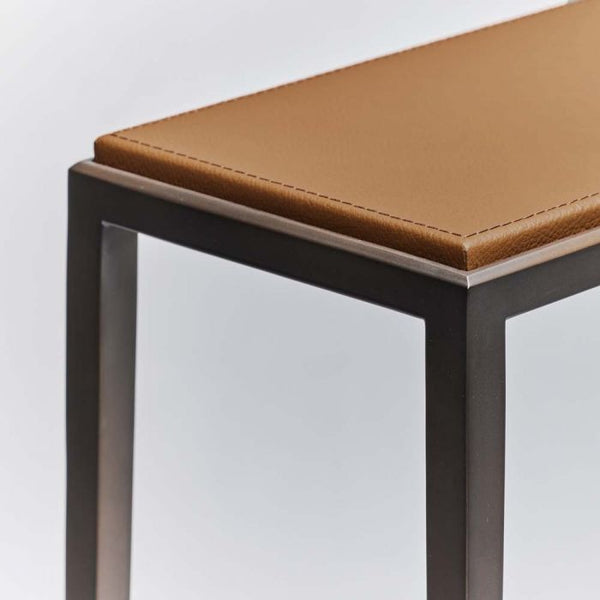 Auburn Small Console, Caramel, 35.5"H x 35.5"W x 10"D