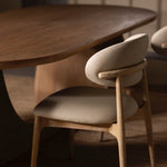 Liam Dining Chair, Whitewash / Cream Latte