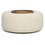 Amelia Ottoman with removable tray, 36"Dia