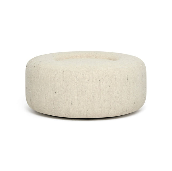 Amelia Ottoman with removable tray, 36"Dia