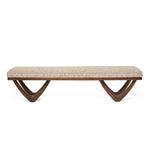 Monterey Bench, Classic Walnut, 18"H x 73"W x 18.5"D