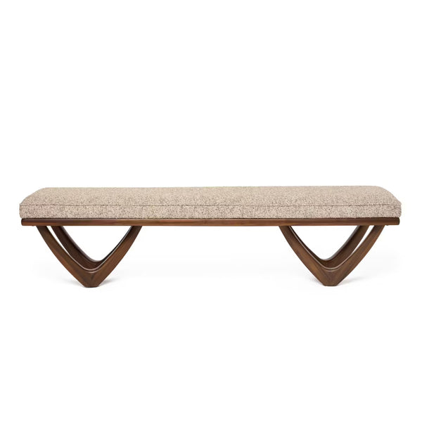 Monterey Bench, Classic Walnut, 18"H x 73"W x 18.5"D