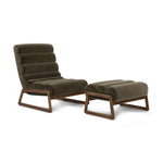 Milo Lounge Chair with Ottoman  - Venice Cypress