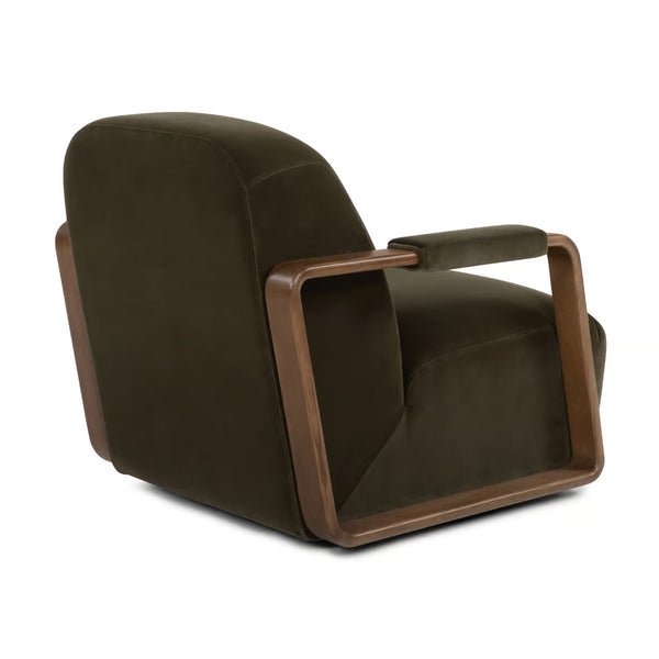Lucerne Swivel Chair - Venice Cypress, 32"W