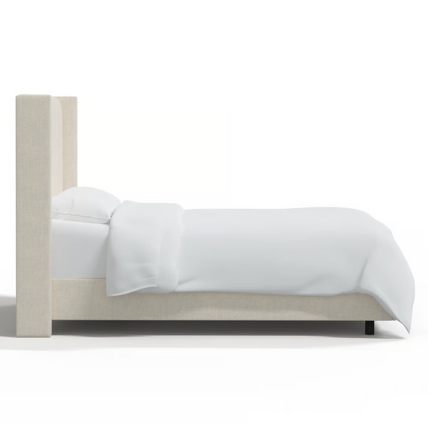 Clare Shelter Bed, Talc Linen, King & Queen