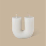 Curl Curl Candle, White