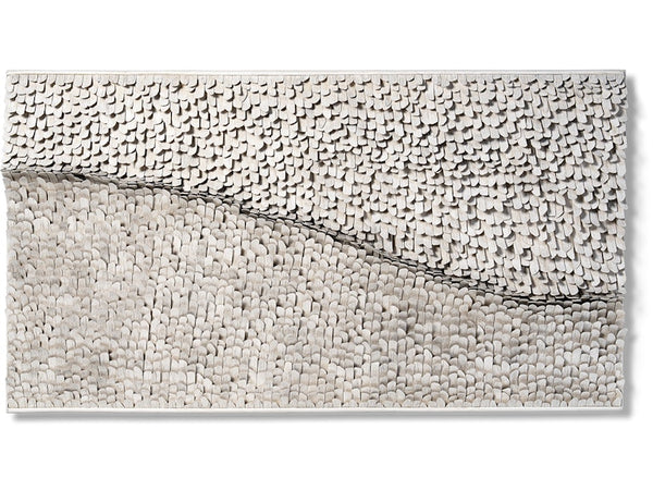 Iona Rattan Wall Decor, Whitewash, 72"W x 40"H