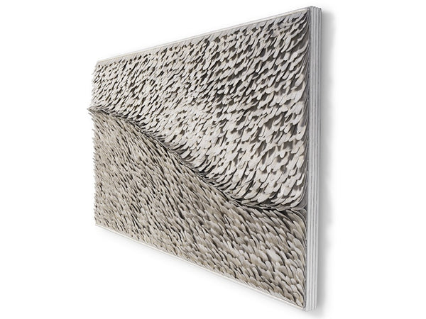 Iona Rattan Wall Decor, Whitewash, 72"W x 40"H