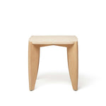 Rocco Side Table, Travertine, 22"H x 22.5"W x 22.5"D