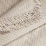 Fringe Matelasse Blanket King, Natural