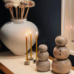 Wooden Snowman Holiday Decoration, 2 Sizes, Sold Separately