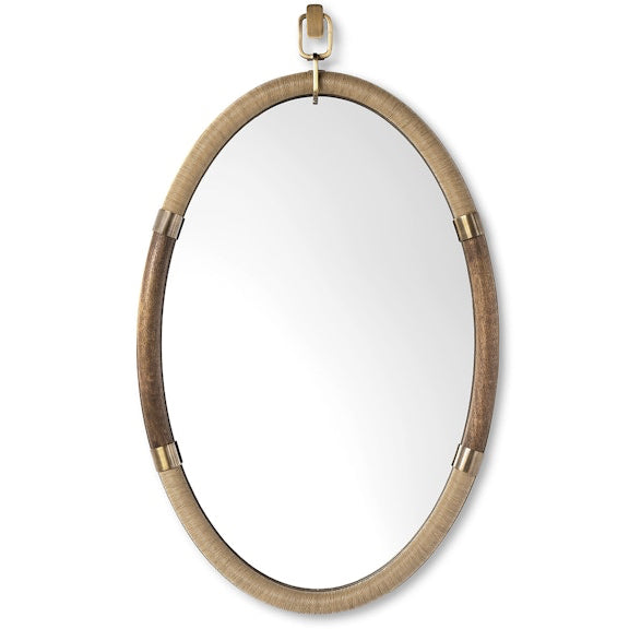 Declan Mirror, Brass, 32"W x 48"H