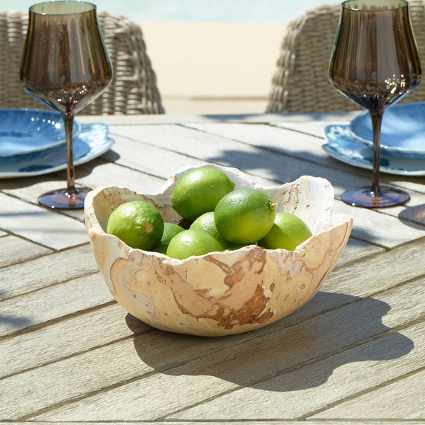Sahara Bloom Outdoor Bowl, 10"W x 10"D