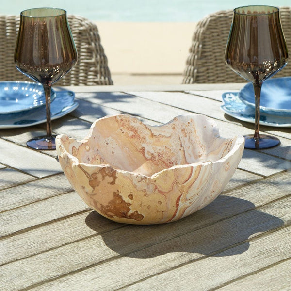 Sahara Bloom Outdoor Bowl, 10"W x 10"D