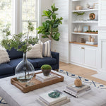 Woodside Rectangular Tray, Natural, Small, 26.75"W x 14.75"D