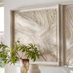 Harlowe Wall Decor Square, White, 41" x 41"