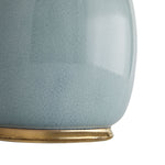 Arlington Lamp, Celadon, Gold Porcelain