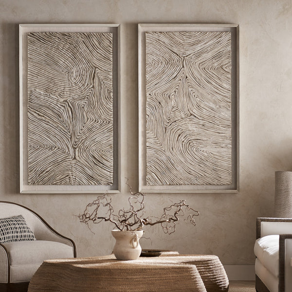 Harlowe Rectangular Wall Decor - White, 36"W x 60"H