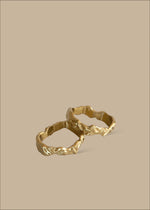 Flow Napkin Ring, Set of 2, Brass