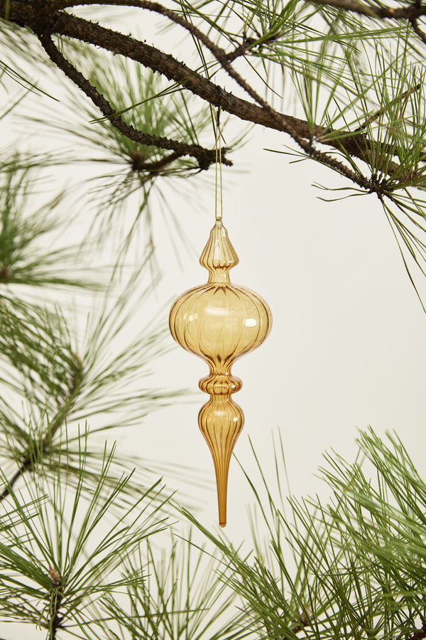 Nicolette Ornament - Amber, 9.5"H