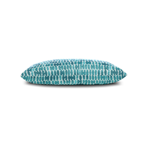Thumbprint Lumbar Pillow - Aruba, 12" x 20"