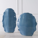 Ruffled Feathers Vases Blue, 2 Sizes