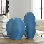 Ruffled Feathers Vases Blue, 2 Sizes