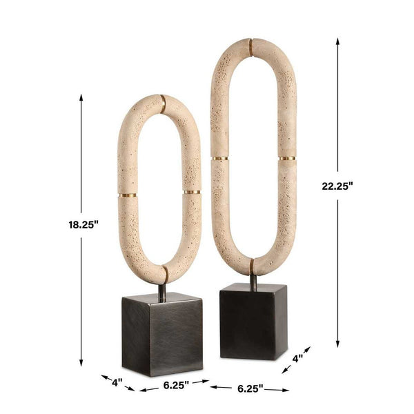 Oval Fusion Sculptures, S/2