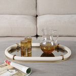 Cyprus Oval Tray - White, 24"W x 16"D
