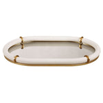 Cyprus Oval Tray - White, 24"W x 16"D