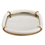 Cyprus Oval Tray - White, 24"W x 16"D
