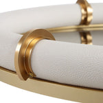 Cyprus Oval Tray - White, 24"W x 16"D