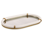 Cyprus Oval Tray - White, 24"W x 16"D