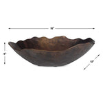 Obscura Outdoor Bowl - Bronze, 16"W