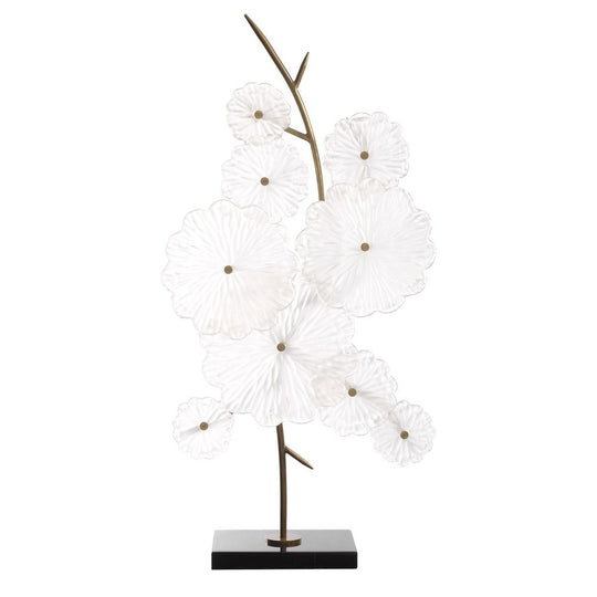 Glass Garden Sculpture, 16"W x 30"H