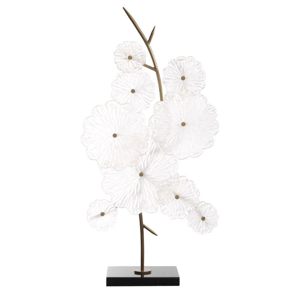 Glass Garden Sculpture, 16"W x 30"H