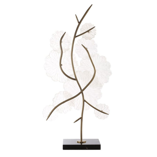 Glass Garden Sculpture, 16"W x 30"H
