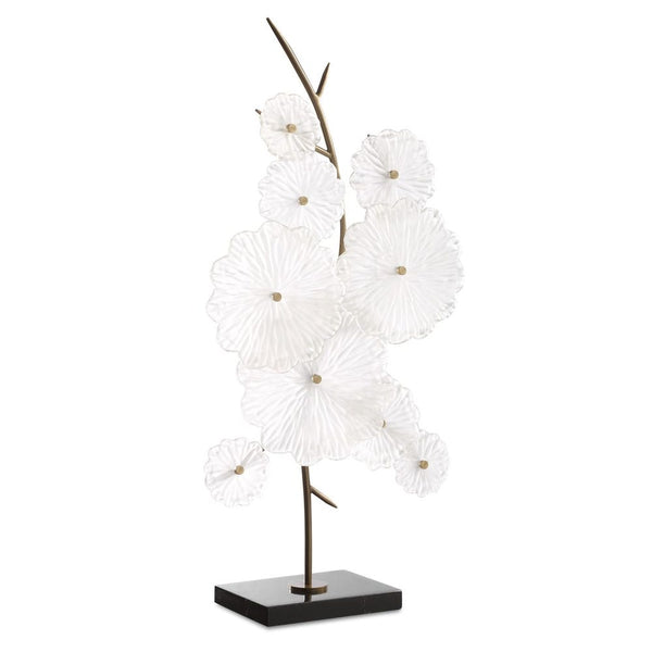 Glass Garden Sculpture, 16"W x 30"H