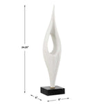 Fluid Drop Sculpture, 24"H