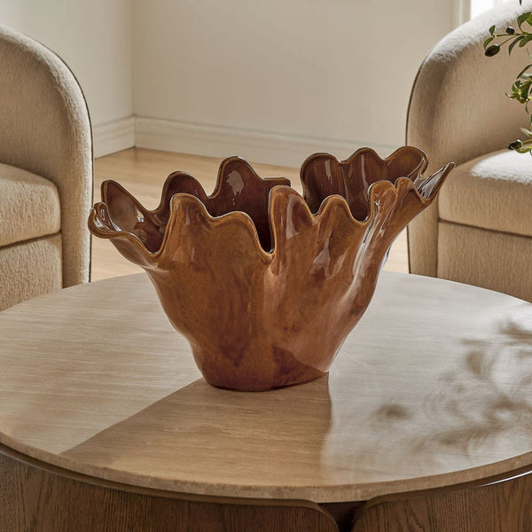Amber Tide Outdoor Bowl, 22"W