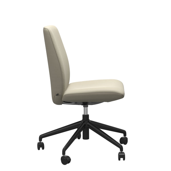 Laurel V2 Office Chair, Low Back, Paloma Light Grey/Black