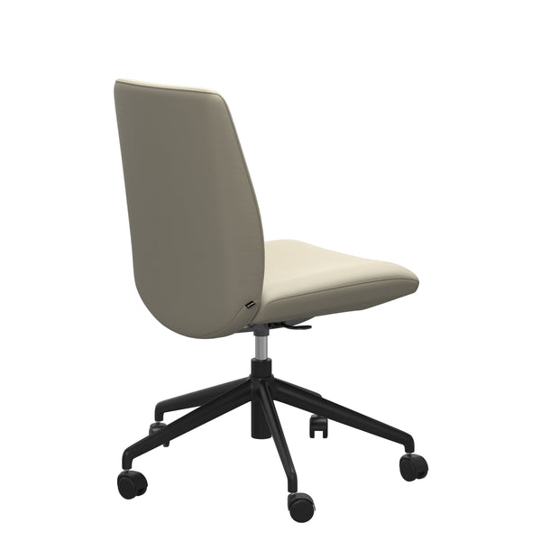 Laurel V2 Office Chair, Low Back, Paloma Light Grey/Black